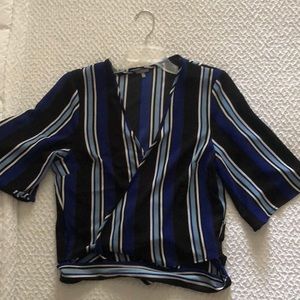 Wrap top with tie waist